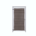 Composiet Poort Profi-Fence Solid Black 90x190cm - Zwart Frame (RAL 9005) Horizontaal
