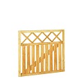 Rechthekpoort met trellis 100 x 90 cm, groen ge‹mpregneerd.