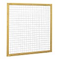 *Zwart gaaspaneel trellis maas 7.5x7.5cm met grenen kader 180x180cm