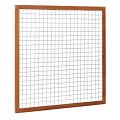*Verzinkt gaaspaneel trellis maas 7.5x7.5cm met hardhout kader 180x180cm