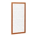 Zwart gaaspaneel trellis maas 7.5x7.5cm met hardhout kader 130x180cm