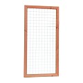 Zwart gaaspaneel trellis maas 7.5x7.5cm met douglas kader 59x180cm