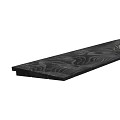 *Douglas zweeds rabat breed 11-27x195x4000mm zwart gespoten