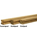 *VierkantPaal sponning 28mm TussenPaal Grenen 88x88x2700mm