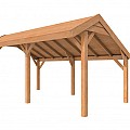 Douglasvision kapschuur Comfort 500x250cm Blank.