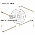 *Hang-& sluitwerk t.b.v. dubbele poort, nieuw stalen frame