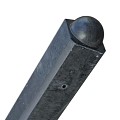 Betonpaal Antraciet | met Bol | 10x10cm | Gecoat | hout-beton syteem