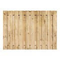 Tuinscherm grenen 21 planks 16mm recht verz. geschroefd 130(H)x180(B)cm verticaal