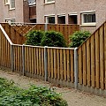 Tuinscherm grenen 19 planks 16mm recht rvs geschroefd 180/90 x 180 cm verticaal