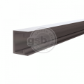 *Alu rail t.b.v. cladded fence / profi-wall 206cm