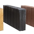 *Blokjesband Zwart 8x35x50cm