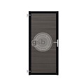 Tuinpoort Profi-Fence | Cloudy Grey | Zwart frame