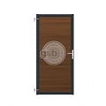 Tuinpoort Profi-Fence | Savanna Brown | Antraciet frame