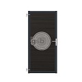 Tuinpoort Profi-Fence | Solid Black | Antraciet frame