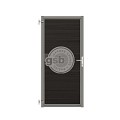 Tuinpoort Profi-Fence | Solid Black | Grijs frame