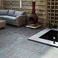 Restpartij Rusticslate 60x60x4cm Zwart | B-keus