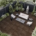 *Aanbieding KeraBeton Cemento Marrone 60x60x4cm