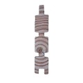 Douglas triple profiel Rhombus dubbelzijdig 28x140x4000mm (Wb 134mm) Bruin