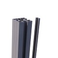 *Profi-Fence Aluminium paal incl. afdekstrip 75x75x2800mm RAL9007