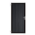 Composiet Poort Profi-Fence Verticaal Solid Black 90-120x190cm - RAL9005