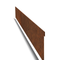 *Cortenstaal kantopsluiting geplet 230mm (lengte 150cm)