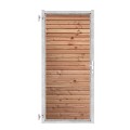 Tuinpoort Combiwood Douglas | Rhombus Triple Blank | Verzinkt frame