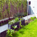 Plantenbak gepoedercoat staal Rechthoek RAL7016 zonder bodem