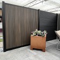 *Profi-fence Rhombus Scherm 175(b)x198(h)cm Walnut Verticaal