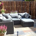 *Bamboe Black Tuinscherm XL 180x180cm (BxH)