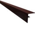 *Profi-Wall Aluminium F-profiel RAL8028 dark brown 70x78x4000mm