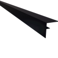 *Profi-Wall Aluminium F-profiel RAL9005 zwart 70x78x4000mm