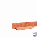 Douglas Zweeds rabat 1,1-2,7x19,5 cm, één zijde geschaafd, één zijde ruw, groen geïmpregneerd