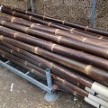 Bamboepaal Black ø60/80mm x 270cm