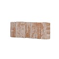 Palissade splitton 12x12x25cm Nevada