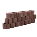 *Bloembak Hangflor mini bruin/rood 30x20x20cm