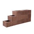 *Rechthoekflor bruin/rood 40x60x25cm