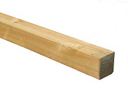 Grenen paal 8,8x8,8 cm