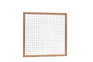 Zwart gaaspaneel trellis maas 7.5x7.5cm met zwart kader 180x180cm