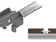 *Rvs clip t.b.v. Alu onderregel per 100st.
