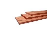 Douglas ruwe plank 1,5x14 cm groen geïmpregneerd