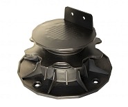 Kunststof balkdragers verstelbaar 3,5 - 7,0 cm, zwart