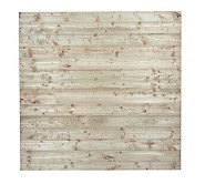 Tuinscherm vuren 14 Rabatplanken op 2 regels 17mm Recht rvs geschroefd 180x180cm