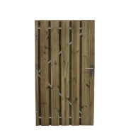 Grenen 140mm Poort met stalenframe