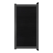 Poort Profi-Fence | 97x197cm | Rhombus Solid Black | Horizontaal | Antraciet aluminium frame