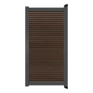 Poort Profi-Fence | 125x186cm | Rhombus Vogue | Horizontaal | Antraciet aluminium frame