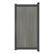 Poort Profi-Fence | 125x175cm | Natural Light Grey | Verticaal | Antraciet aluminium frame