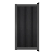 Poort Profi-Fence | 125x175cm | Rhombus Solid Black | Verticaal | Antraciet aluminium frame