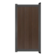 Poort Profi-Fence | 97x175cm | Rhombus Savanna Brown | Verticaal | Antraciet aluminium frame