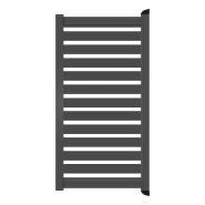 Poort Profi-Fence | 97x186cm | Sight 100 - Antraciet | Horizontaal | Antraciet aluminium frame