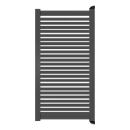 Poort Profi-Fence | 125x175cm | Sight 50 - Antraciet | Horizontaal | Antraciet aluminium frame